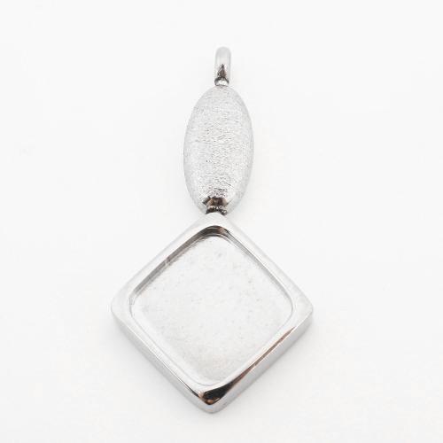 Monture de pendentif en acier inoxydable, Acier inoxydable 304, DIY, couleur originale, Vendu par PC