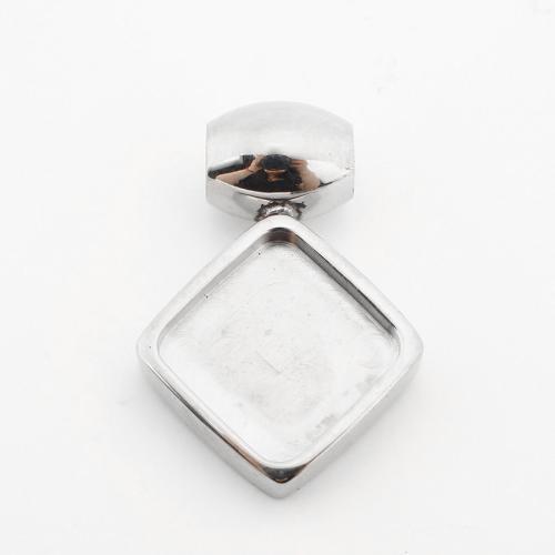 Monture de pendentif en acier inoxydable, Acier inoxydable 304, DIY, couleur originale, Vendu par PC