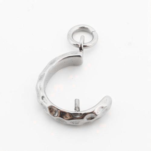 Monture de pendentif en acier inoxydable, Acier inoxydable 316, DIY, couleur originale Vendu par PC