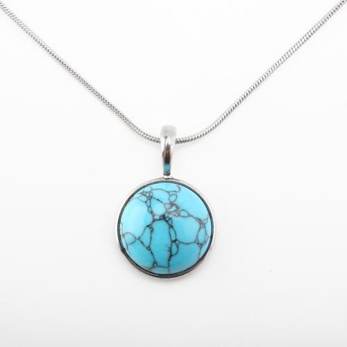 Turquoise Jewelry Sets, 304 Stainless Steel, with turquoise, fashion jewelry & Unisex, original color mm 