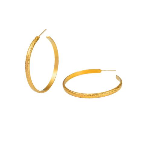 Boucle en acier inoxydable, Acier inoxydable 304, Placage, bijoux de mode & styles différents pour le choix & pour femme, doré, Vendu par paire