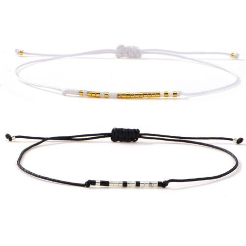 Glas Samen Armbänder, Zinklegierung, mit Glas, goldfarben plattiert, Modeschmuck, keine, verkauft von PC