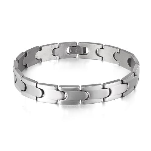 Pulseras de acero inoxidable, acero inoxidable 304, chapado, Joyería & para hombre, color original, Vendido por UD[