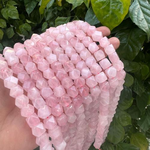 Perles en Quartz Rose naturel, DIY, rose cm, Vendu par brin