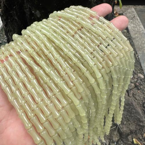 perle en jade tient, blanc de jade, DIY, vert cm, Vendu par brin[