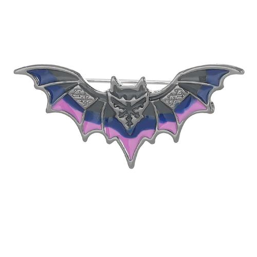 Broche Halloween, alliage de zinc, Chauve-souris, Placage, unisexe & styles différents pour le choix & émail, Vendu par PC