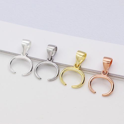 Sterlingsilber Kneifen Schlaufe, 925er Sterling Silber, DIY & verschiedene Größen vorhanden, keine, verkauft von PC[