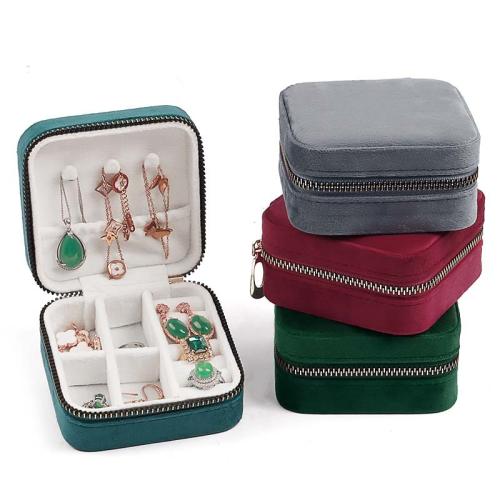 Velour Multifonctionnel Boîte à bijoux, Portable & Anti-poussière & styles différents pour le choix, Vendu par PC