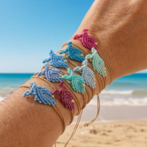 Шерсть браслет шнура, Полиэстер, с цинковый сплав, плакирован золотом, ювелирные изделия моды, Много цветов для выбора, продается PC