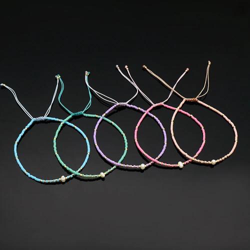 Glas Samen Armbänder, Zinklegierung, mit Glas & Kunststoff Perlen, goldfarben plattiert, Modeschmuck, keine, verkauft von PC