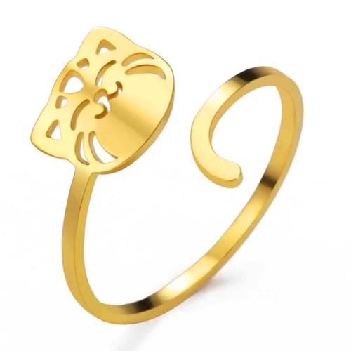 Bague en acier inoxydable, Acier inoxydable 304, Placage, bijoux de mode & pour femme & creux, plus de couleurs à choisir Vendu par PC