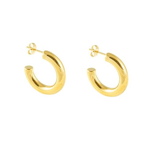 Boucle en acier inoxydable, Acier inoxydable 304, Placage, bijoux de mode & pour femme, plus de couleurs à choisir, Vendu par paire