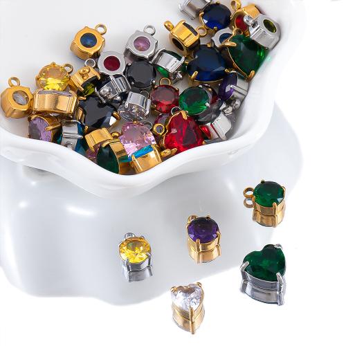 pendentif en verre , Acier inoxydable 304, avec verre, Placage, DIY, plus de couleurs à choisir Vendu par sac