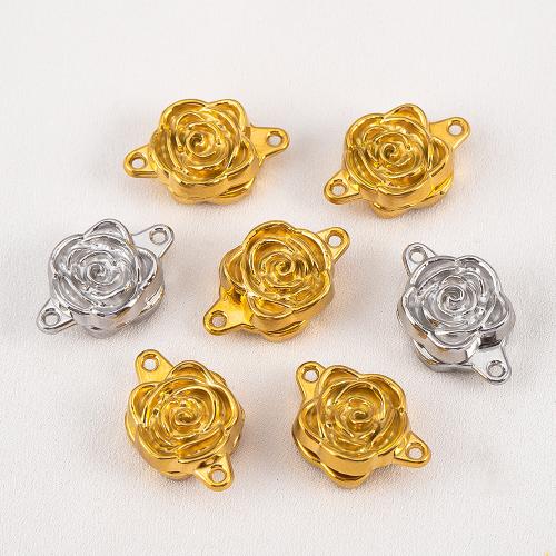 Stainless Steel Charm Connector, 304 Stainless Steel, Rose, plated, DIY 