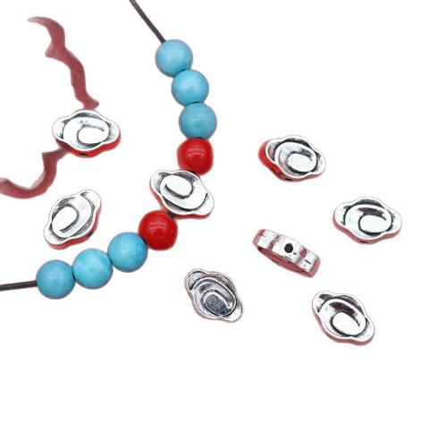 Perles intercalaires en alliage de zinc, Placage de couleur argentée, DIY Diamètre inté Environ 1mm Vendu par sac[