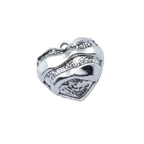 Pendentifs coeur en alliage de zinc, Placage, DIY Vendu par sac