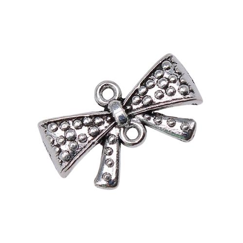 Zink Legierung Anhänger Verbinder, Zinklegierung, Schleife, plattiert, DIY, 10PCs/Tasche, verkauft von Tasche