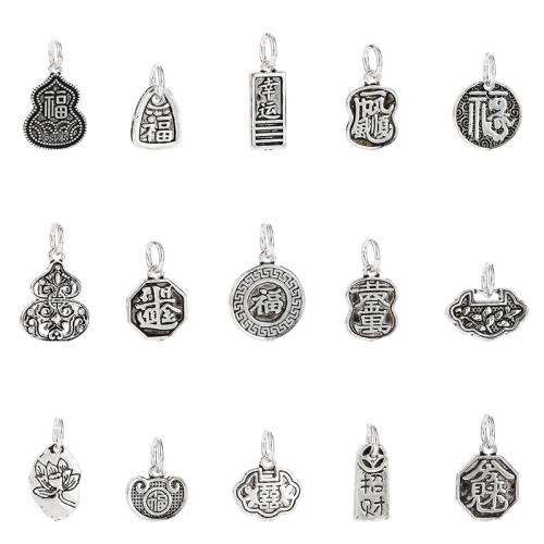 Sterling Silber Anhänger, 925er Sterling Silber, Vintage & DIY & verschiedene Stile für Wahl, verkauft von PC