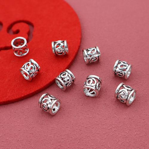 Perles intercalaires en alliage de zinc, Placage de couleur argentée, DIY Diamètre inté Environ 5mm Vendu par sac[