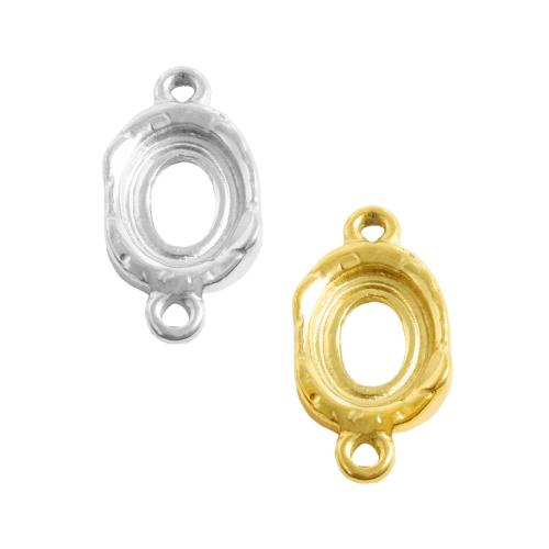 Monture de pendentif en acier inoxydable, Acier inoxydable 304, Placage, DIY & double trou, plus de couleurs à choisir Vendu par sac