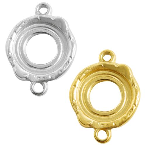 Monture de pendentif en acier inoxydable, Acier inoxydable 304, Placage, DIY & double trou, plus de couleurs à choisir Vendu par sac