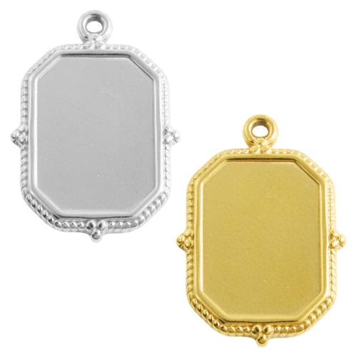 Monture de pendentif en acier inoxydable, Acier inoxydable 304, Placage, DIY, plus de couleurs à choisir Vendu par sac