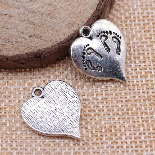 Colgantes de Aleación de Zinc en Forma de Corazón, chapado, Bricolaje, más colores para la opción, 10PCs/Bolsa, Vendido por Bolsa