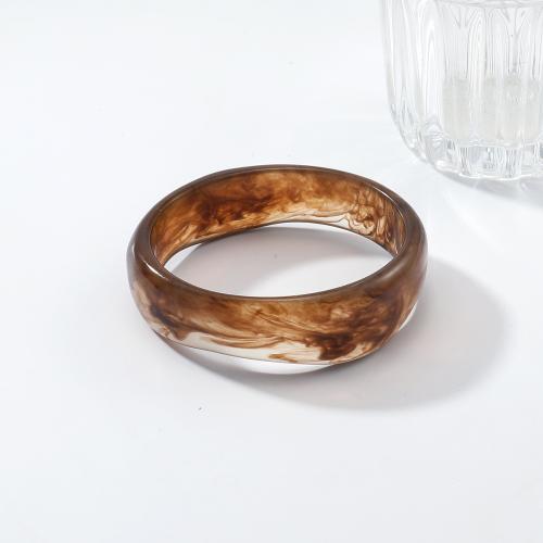 Resin Bangle, gold color plated, fashion jewelry 