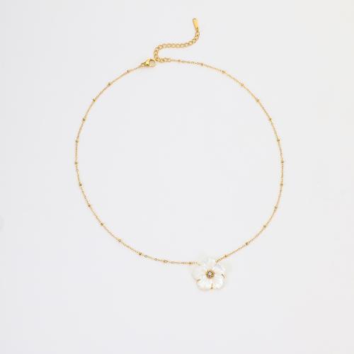 ステンレス鋼のジュエリーネックレス, 304ステンレススチール, とともに 樹脂, 18Kゴールドメッキ, 異なるスタイルを選択 & 女性用 & ライン石のある, 売り手 パソコン