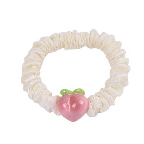 Haar Elastik, Stoff, mit Acryl, DIY, gemischte Farben, 60x40mm, verkauft von PC