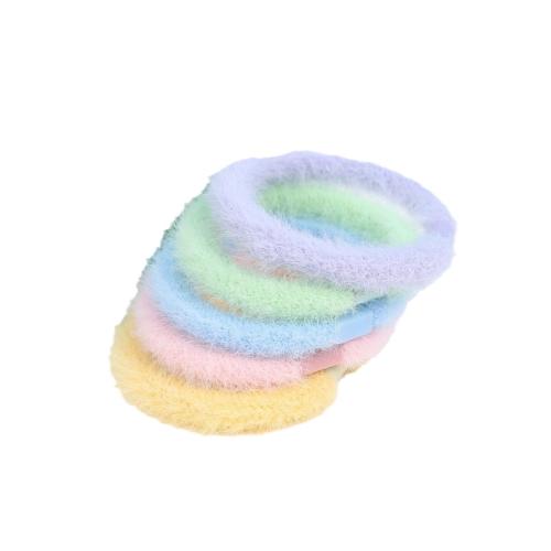 Haar Elastik, Kunststoff, mit Plüsch, DIY, keine, 50x10mm, verkauft von PC