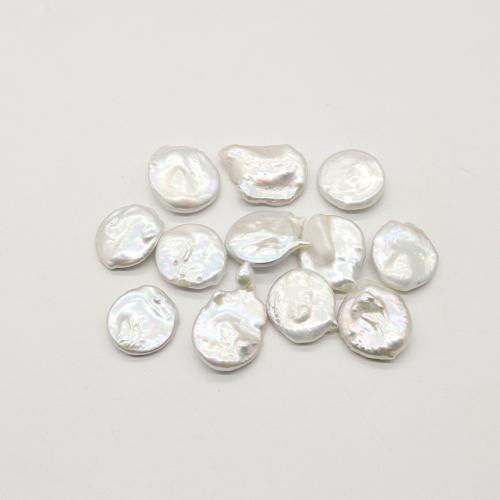 Perles nacres sans trou de culture d'eau douce, perle d'eau douce cultivée, Baroque, DIY & aucun trou, blanc Vendu par PC