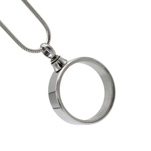 Cremation Jewelry Ashes Urn Collar, acero inoxidable 304, Esférico, chapado en color de plata, Bricolaje, plateado, 21x16x4mm, Vendido por UD[