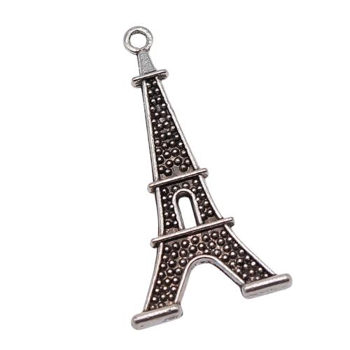 Conception de pendentifs en alliage de zinc, Tour Eiffel, Placage, DIY, Vendu par PC