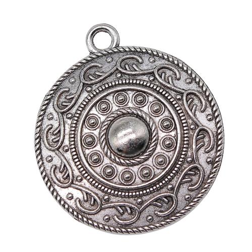 Bijoux pendentifs en Zinc alliage , alliage de zinc, Rond, Placage, DIY, Vendu par PC