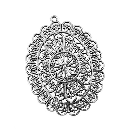 Pendentifs creux en alliage de zinc, Placage, DIY, Vendu par PC