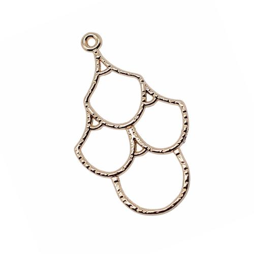 Pendentifs creux en alliage de zinc, Placage, DIY Vendu par sac