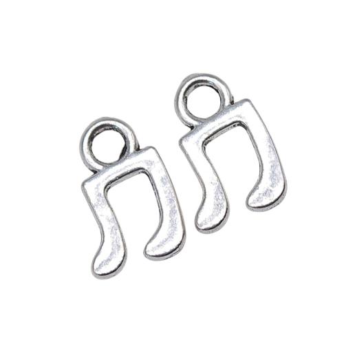 Pendentifs en alliage de zinc Instrument de musique en forme, note de musique, Placage, DIY Vendu par sac