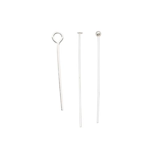 Headpin De Plata , Plata de ley 925, Bricolaje & diferentes estilos para la opción, Vendido por UD[