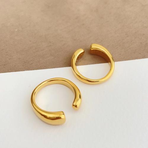 Bague en acier inoxydable, Acier inoxydable 304, Placage, bijoux de mode & normes différentes pour le choix & pour femme, doré, Vendu par PC