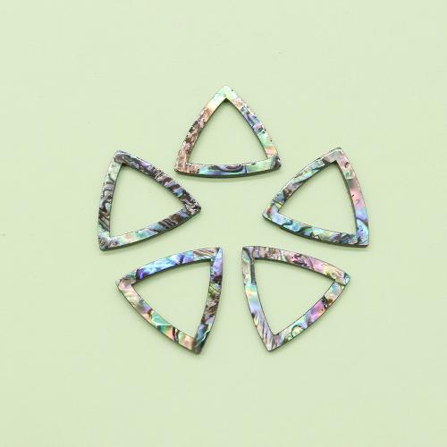 Cabujón de concha de abulón, Nácar de Abulón, Triángulo, Bricolaje, color mixto, Vendido por UD
