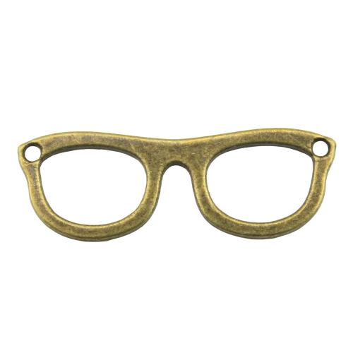 Bijoux pendentifs en Zinc alliage , alliage de zinc, Lunettes, Placage, DIY & creux, plus de couleurs à choisir Vendu par sac