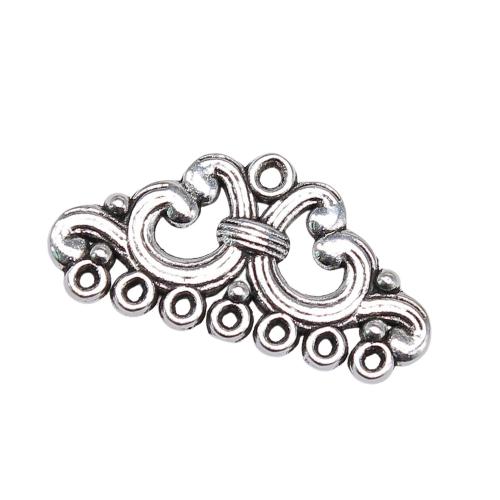 Zink Legierung Anhänger Verbinder, Zinklegierung, plattiert, DIY & hohl, keine, 14x28mm, 10PCs/Tasche, verkauft von Tasche