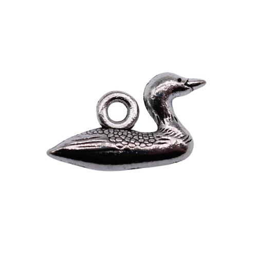 Zinc Alloy Animal Pendants, plated, DIY, antique silver color 