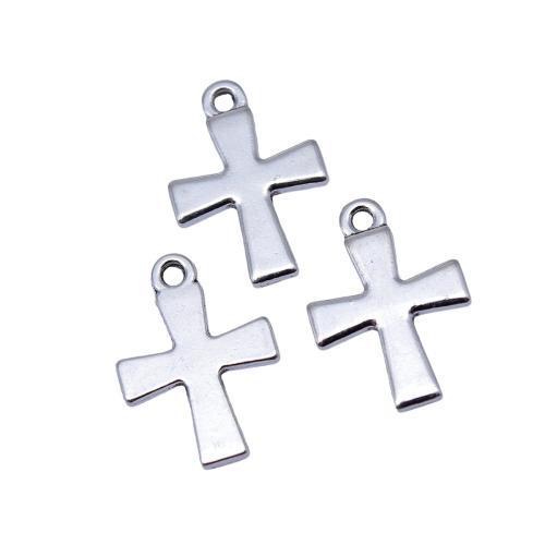 Colgantes de Aleación de Zinc en Forma Cruces, chapado, Bricolaje, 20PCs/Bolsa, Vendido por Bolsa