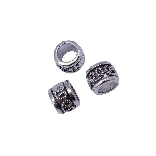 Perles intercalaires en alliage de zinc, Rond, Placage, DIY Vendu par sac[