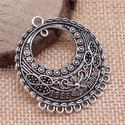 Zink Legierung Anhänger Verbinder, Zinklegierung, rund, plattiert, DIY & hohl, keine, verkauft von PC