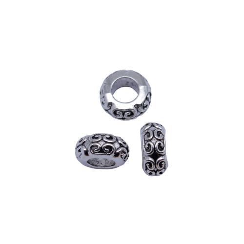 Perles intercalaires en alliage de zinc, Rond, Placage, DIY Vendu par sac[