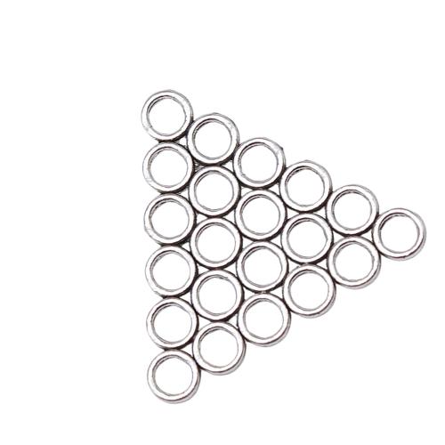 Zink Legierung Anhänger Verbinder, Zinklegierung, Dreieck, plattiert, DIY & hohl, 10PCs/Tasche, verkauft von Tasche