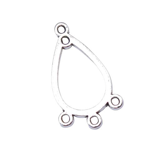 Zink Legierung Anhänger Verbinder, Zinklegierung, Tropfen, plattiert, DIY & hohl, 10PCs/Tasche, verkauft von Tasche